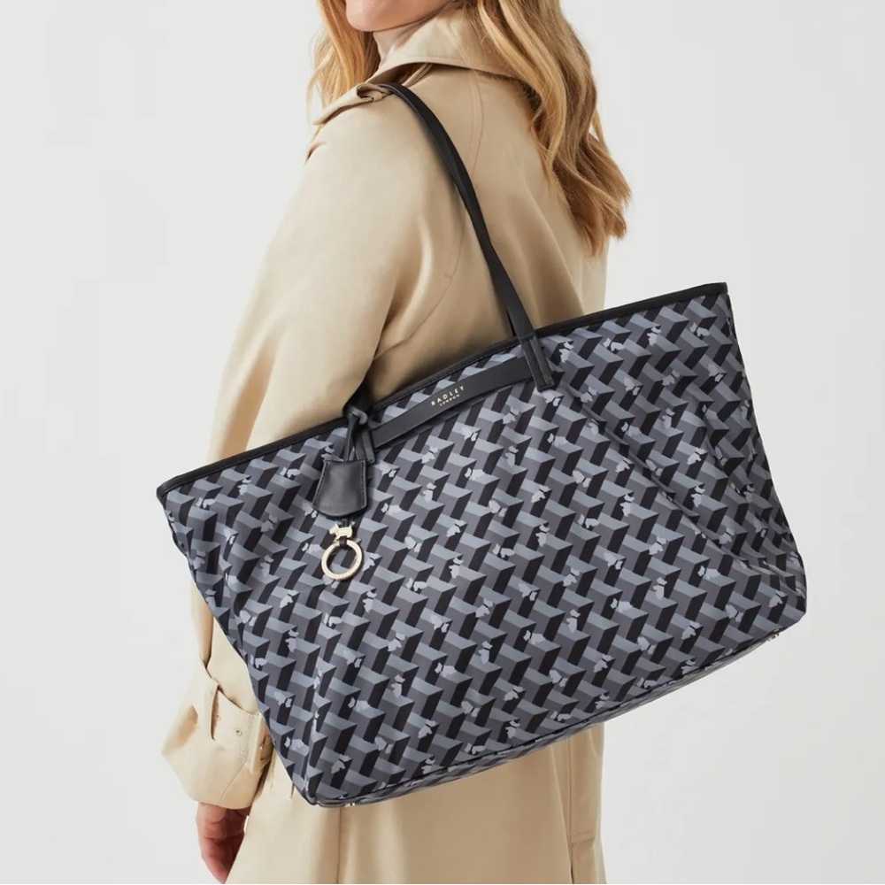 NWT Radley London Finsbury Park Geo Dog Large Zip Tote